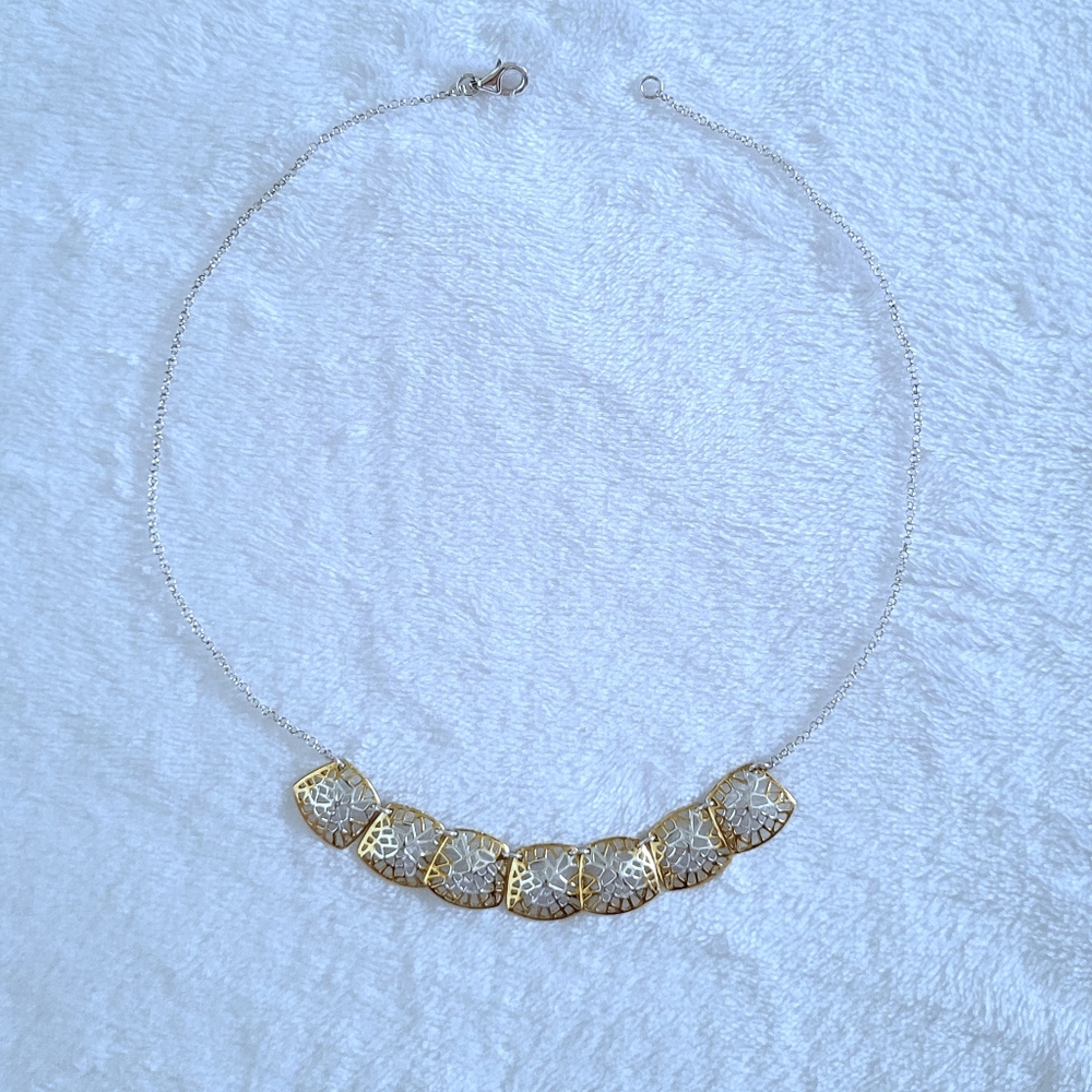 Argento Vivo Square⏹️ Plate🍽 Necklace - Picture 11 of 15